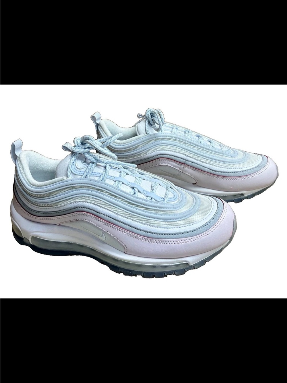 Nike Air Max 97 DIY Flare White/ Grey /Pink Men sz 9 Wm 10.5 NWOB  (CW5567-100)